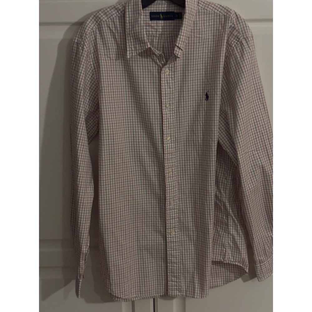 Ralph Lauren Men's‎ Long Sleeve Checkered Button Down Shirt Casual